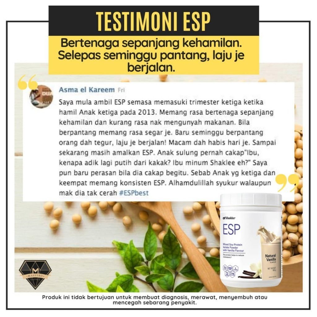 testimoni esp shaklee mengandung hamil