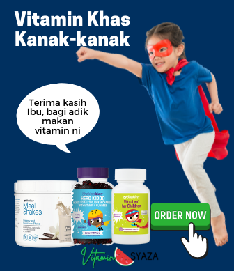 vitamin shaklee untuk tingkatkan imuniti antibodi badan budak kecik anak kanak-kanak