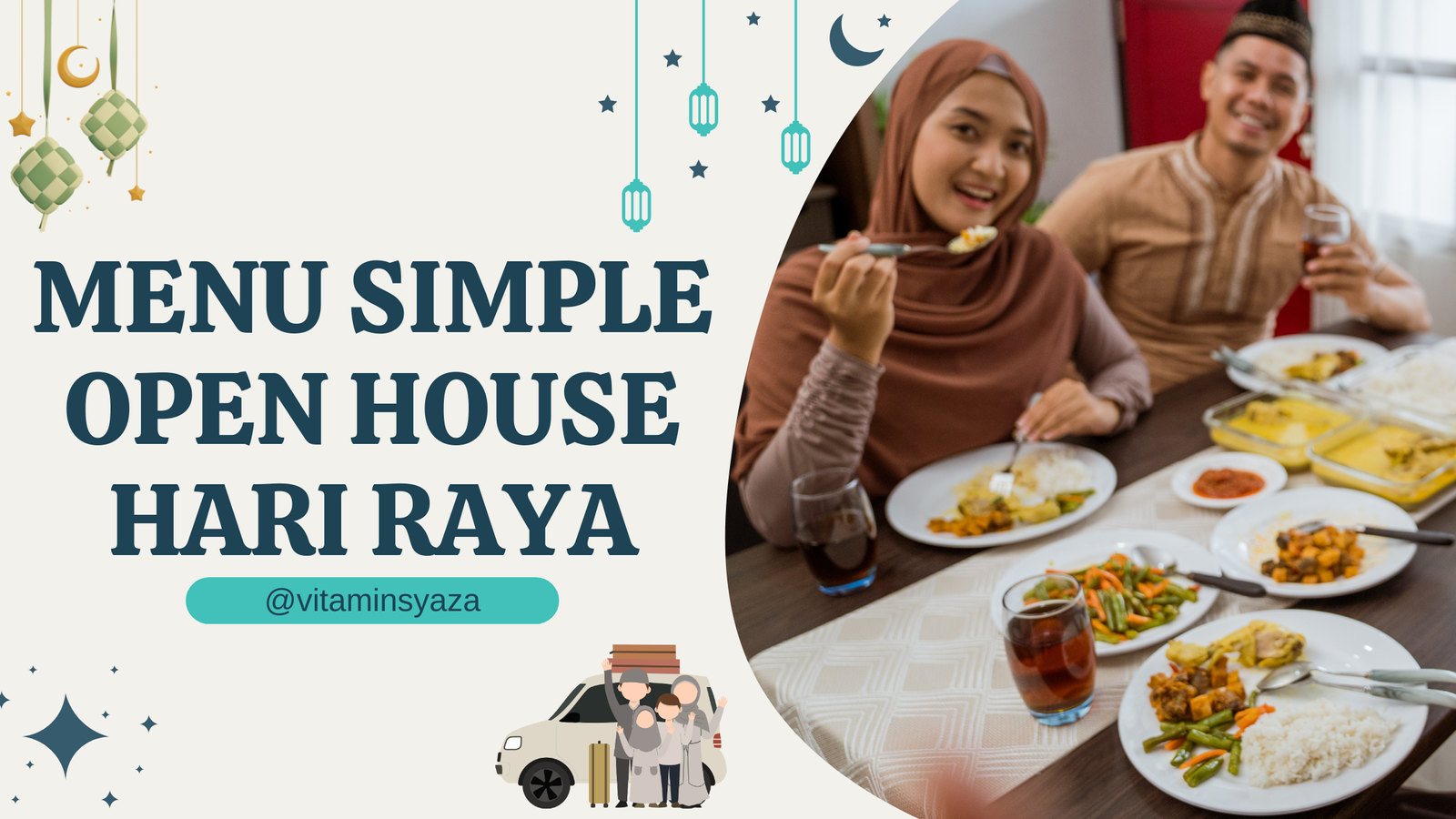 menu open house hari raya simple dan kenyang