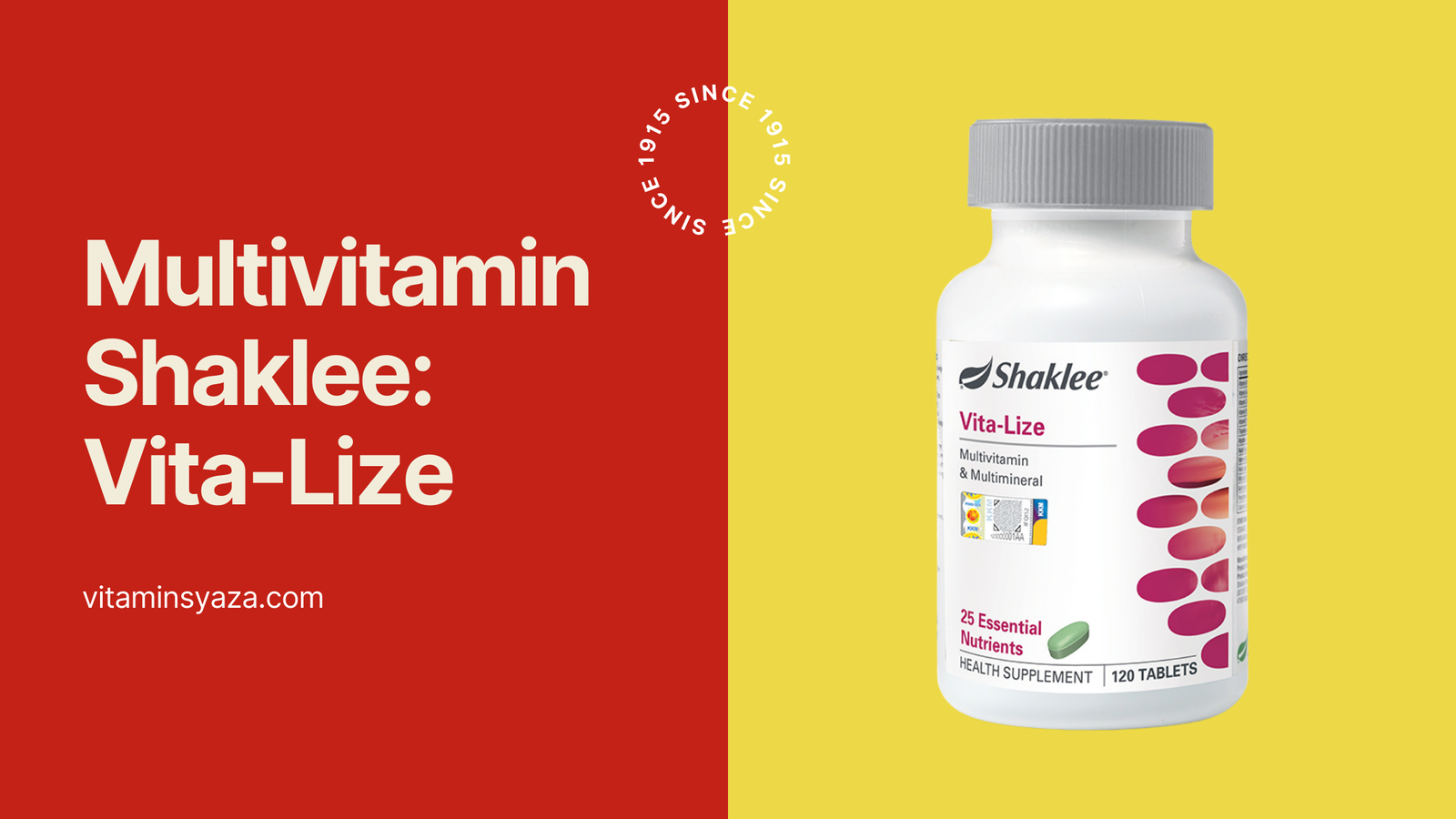 multivitamin shaklee vita lize fungsi manfaat testimoni