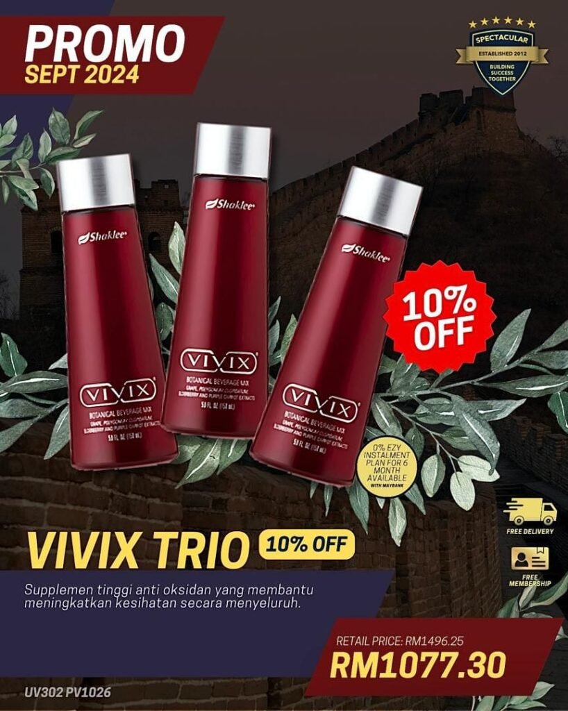 PROMOSI VIVIX SHAKLEE SEPTEMBER 2024