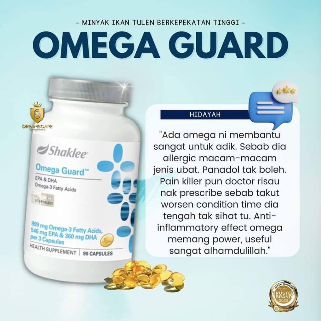 testimoni omega guard shaklee untuk alahan ubat anti radang