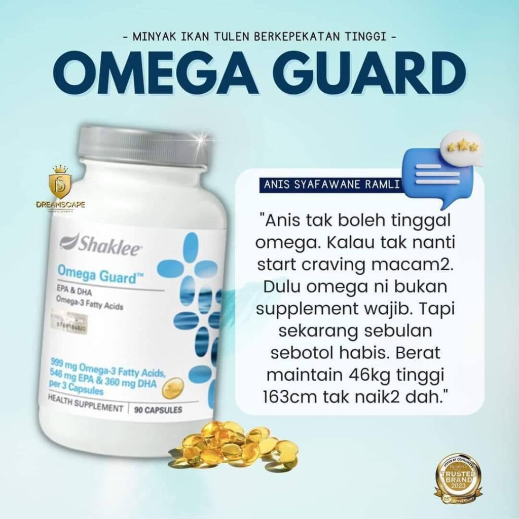 testimoni omega guard shaklee untuk turun berat badan